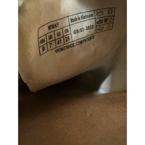 Vionic Winny Womens 9 White Leather Croc Embossed Low Top Fashion Sneakers Shoes - Picture 6 of 15